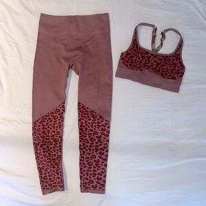 Ribbed Two-Piece Set Workout Athletic Wear